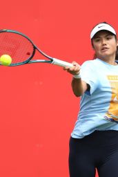 Emma Raducanu Practices for HSBC Championships in London