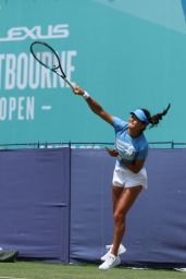 Emma Raducanu Warms Up for Eastbourne Open Challenge