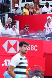 Emma Raducanu Watches Carlos Alcaraz at HSBC Championships