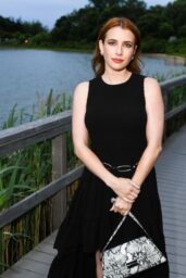 Emma Roberts Charms in Black & White at Michael Kors Montauk Event