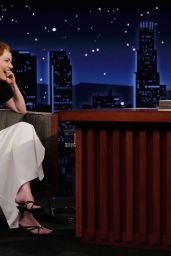 Emma Stone Embraces Understated Chic for Kimmel