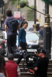 Gal Gadot Films Action Thriller "The Runner" in London – 05.28.2025