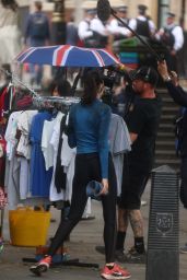 Gal Gadot Films Action Thriller "The Runner" in London – 05.28.2025