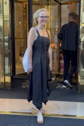 Gillian Anderson Charms in Parisian Chic