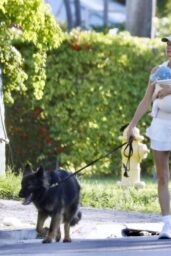 Gisele Bündchen Walks Dogs in Miami, Baby in Tow