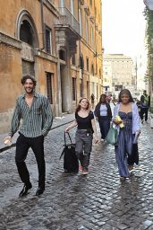 Halle Bailey Embraces Roman Chic on "Italianna" Set