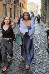 Halle Bailey Embraces Roman Chic on "Italianna" Set