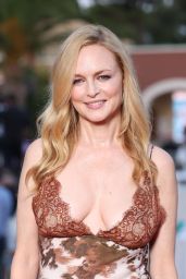 Heather Graham Embraces Sheer Glamour at Filming Italy 2025 Red Carpet