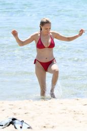 Heather Graham – Heating up in a red bikini, Sardinia Italy June 20 2025