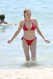 Heather Graham – Heating up in a red bikini, Sardinia Italy June 20 2025