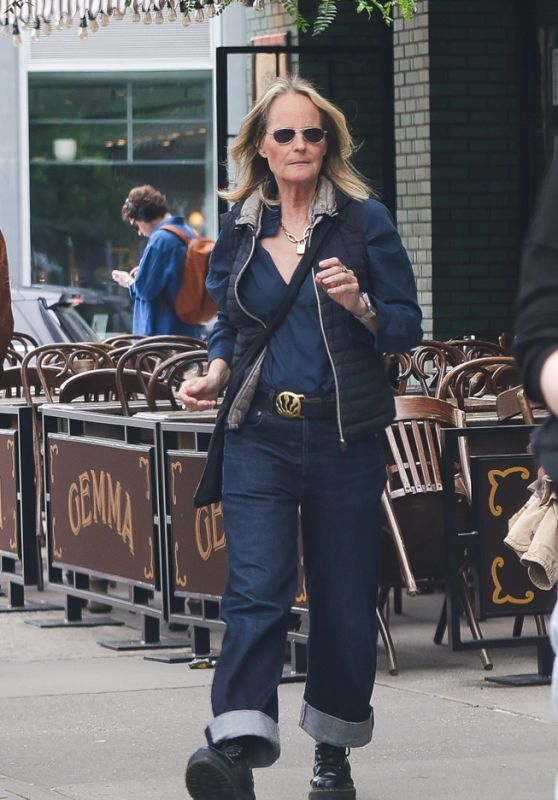 Helen Hunt showcases urban chic style in New York City May 2025