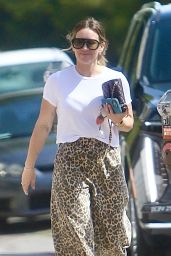 Hilary Duff Spots Bold Leopard Pants Outside Sherman Oaks Art Class