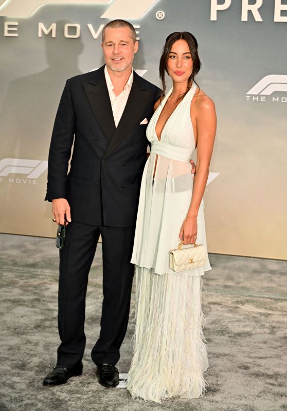 Ines de Ramon and Brad Pitt Unveil Premiere Style in NYC