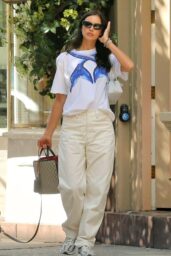 Irina Shayk's Playful Print Street Style in NYC