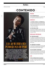 Isabela Merced Fronts Forbes Peru