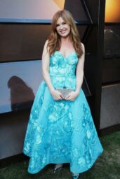 Isla Fisher Charms in Aqua at Serpentine Summer Party