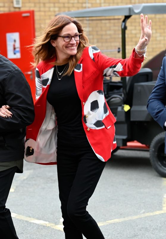 Julia Roberts Debuts Football Chic at Soccer Aid 2025