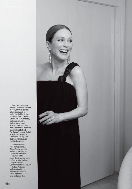 Julianne Moore Graces Madame Figaro in Elegant Black for June 2025 Issue