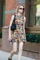 Kai Schreiber Blooms in Floral Mini-Dress on NYC Stroll
