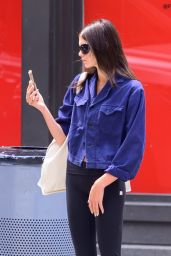 Kaia Gerber Debuts Athleisure Style in NYC Stroll