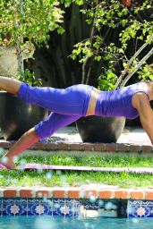 Katharine McPhee Strikes a Pose in Beverly Hills Yoga