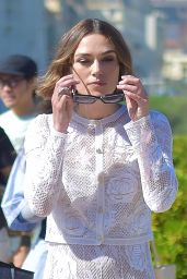 Keira Knightley Charms in Sheer Lace at Biarritz Festival