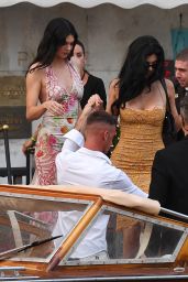 Kendall and Kylie Jenner Sail into Venice Pre-Wedding Soirée