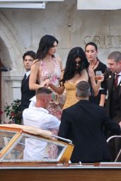 Kendall and Kylie Jenner Sail into Venice Pre-Wedding Soirée