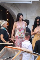 Kendall and Kylie Jenner Sail into Venice Pre-Wedding Soirée
