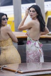 Kendall and Kylie Jenner Sail into Venice Pre-Wedding Soirée