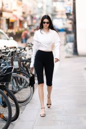 Kendall Jenner Commands Parisian Streets in Cyclist Chic