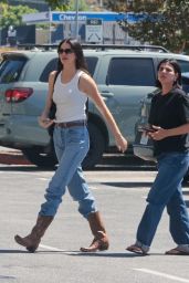 Kendall Jenner Rocks Cowboy Boots for REI Outing