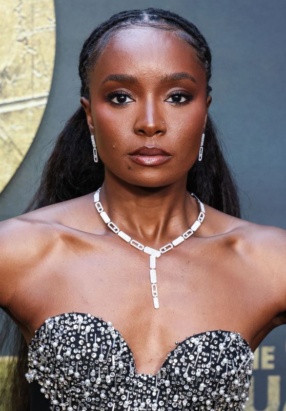 KiKi Layne Debuts Sparkling Glamour at 