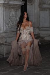 Kim Kardashian Unveils Sultry Dolce Notte Look in Venice