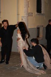 Kim Kardashian Unveils Sultry Dolce Notte Look in Venice