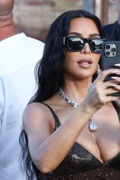 Kim Kardashian unveils vintage Versace at Bezos Wedding in Venice