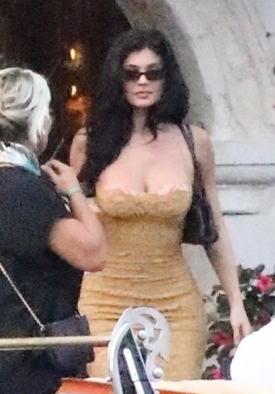 Kylie Jenner Channels Golden Lace Glamour in Venice