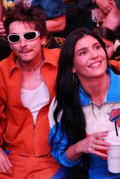 Kylie Jenner Timothée Chalamet Courtside Style Game 6 2025