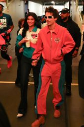 Kylie Jenner Timothée Chalamet Courtside Style Game 6 2025