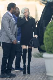 Lady Gaga Debuts Neo-Noir Chic in Beverly Hills