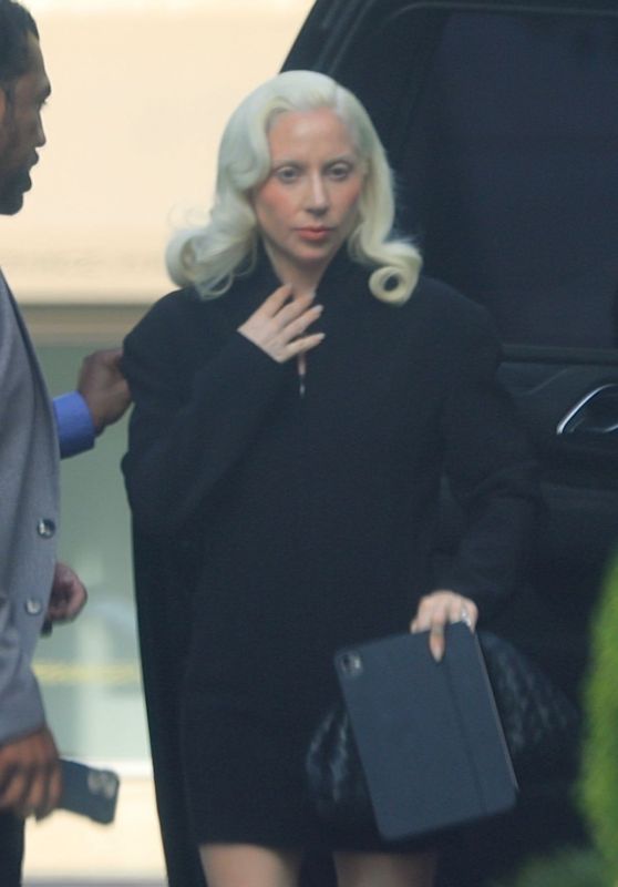 Lady Gaga Debuts Neo-Noir Chic in Beverly Hills
