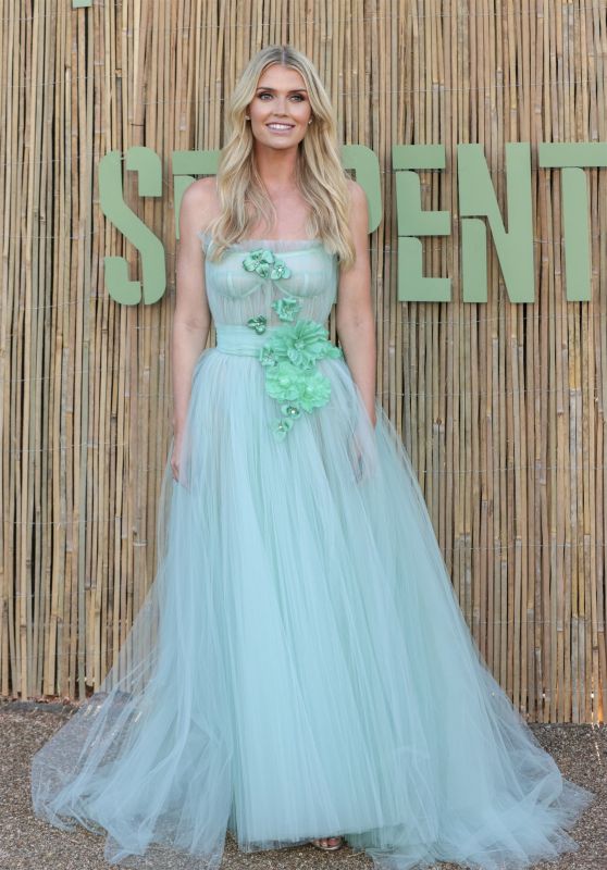 Lady Kitty Spencer Blooms in Mint Tulle at Serpentine