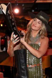 Lainey Wilson Debuts Golden West Boots at Bell Bottoms Up Launch in Nashville