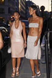 Laura Harrier and Lori Harvey's Glamorous Parisian Dinner