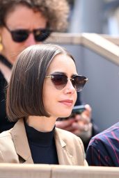 Lily Collins French Open Roland Garros Paris 06.08.2025