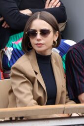 Lily Collins French Open Roland Garros Paris 06 08 2025