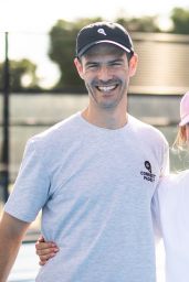 Lily James Aces Sporty Chic for Connect Padel UK 2025