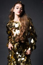 Lizzy Greene Debuts Golden Glamour for Nineteen92 Fashion