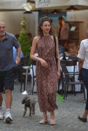 Margaret Qualley Charms Roman Streets with Canine Companion