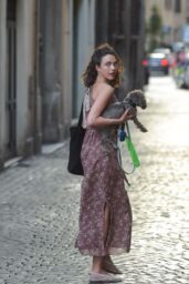 Margaret Qualley Charms Roman Streets with Canine Companion